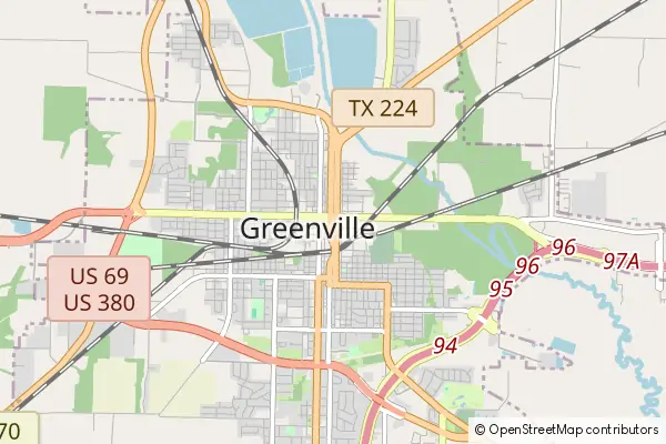 Mapa Greenville