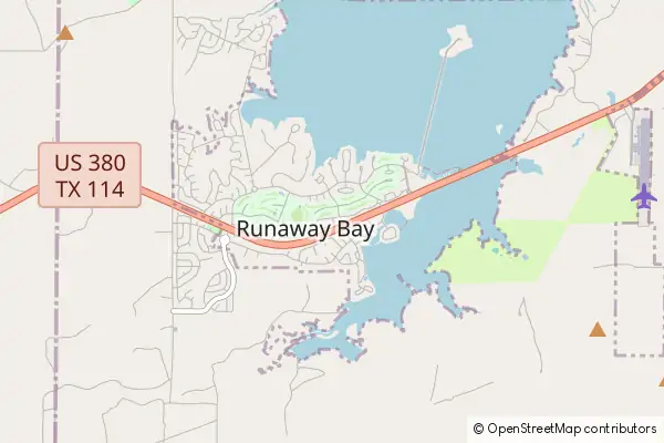 Mapa Runaway Bay