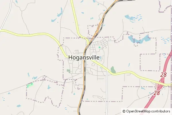 Mapa Hogansville