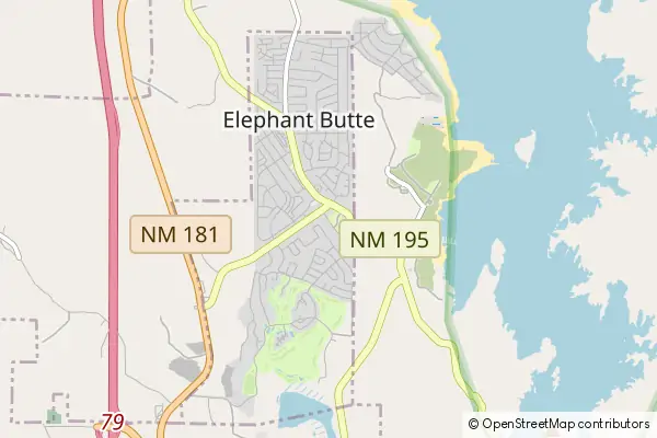 Mapa Elephant Butte