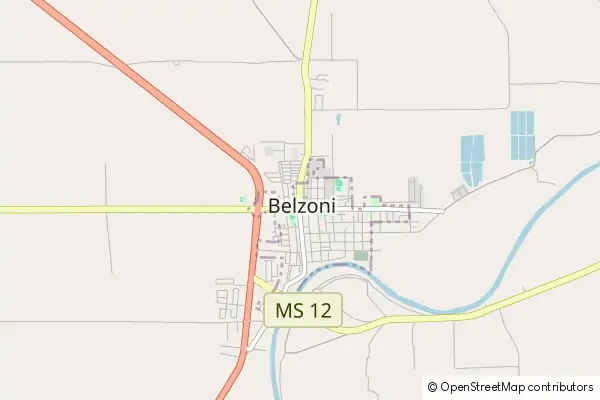 Mapa Belzoni