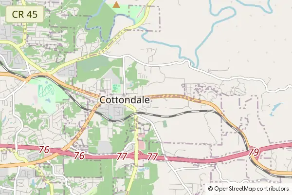 Mapa Cottondale