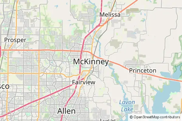 Mapa McKinney