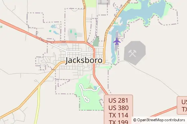 Mapa Jacksboro