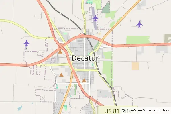 Mapa Decatur