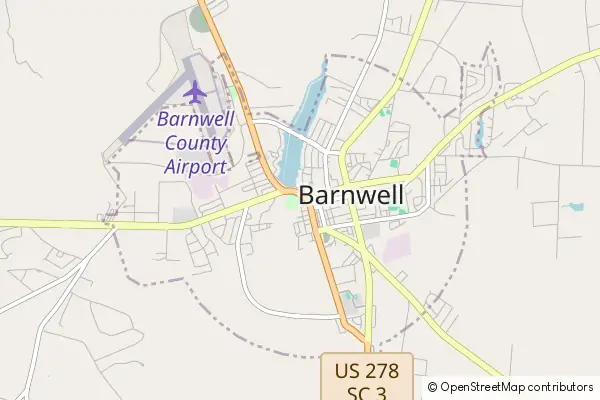 Mapa Barnwell