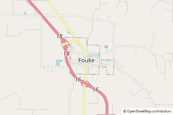 Mapa Fouke