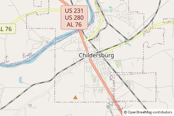 Mapa Childersburg