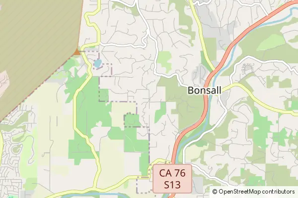 Mapa Bonsall