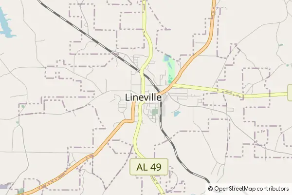 Mapa Lineville