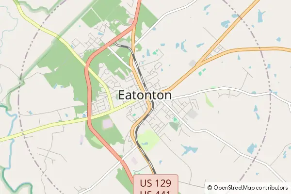 Mapa Eatonton