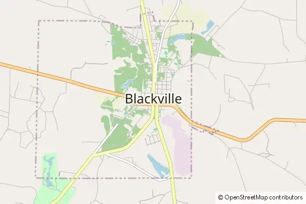 Mapa Blackville