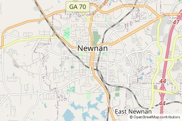 Mapa Newnan