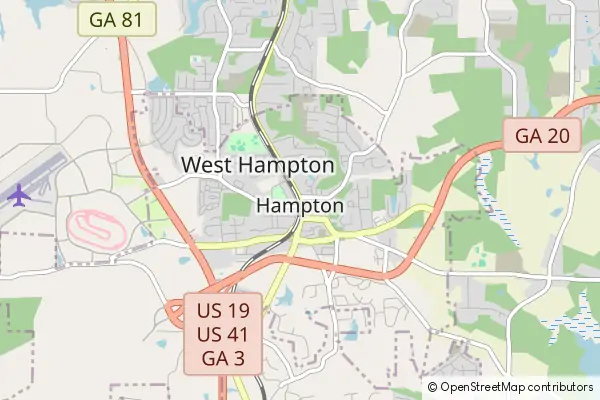 Mapa Hampton