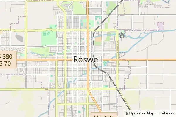 Mapa Roswell