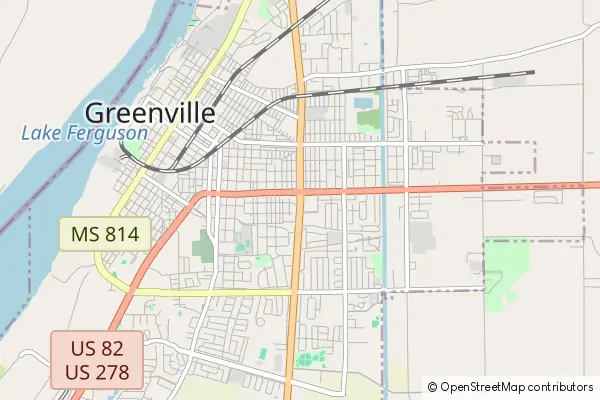 Mapa Greenville