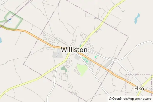 Mapa Williston