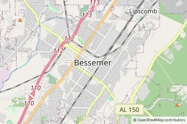 Mapa Bessemer