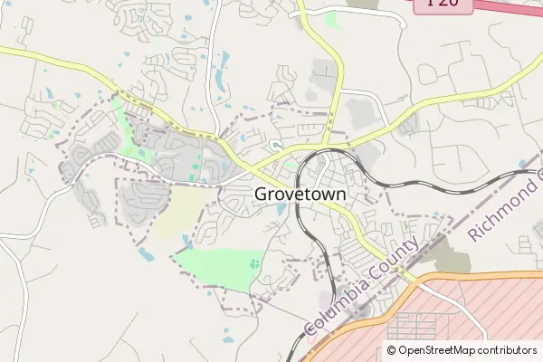 Mapa Grovetown