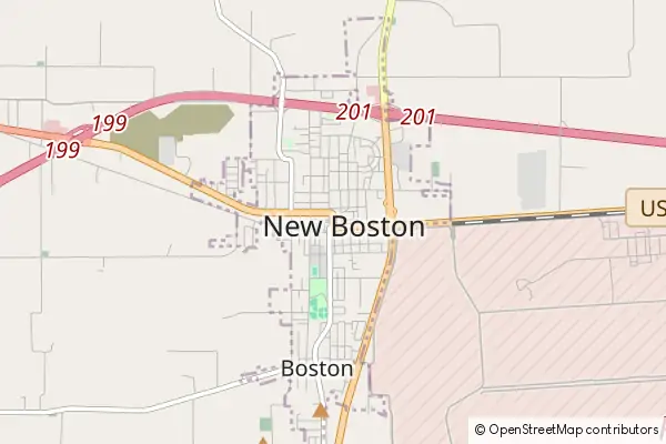 Mapa New Boston