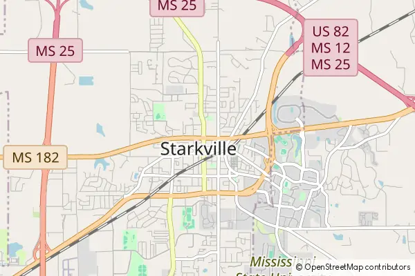 Mapa Starkville