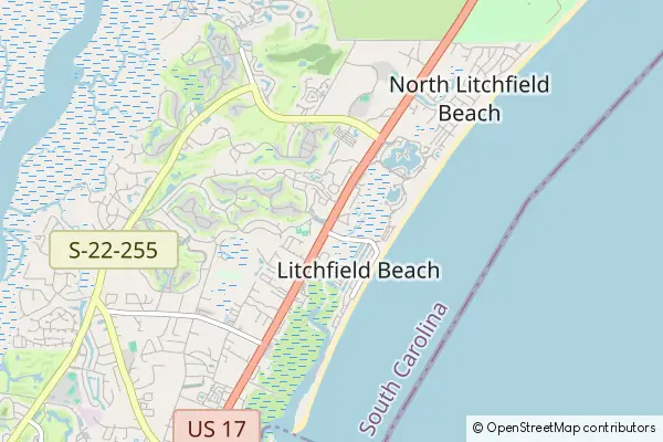 Mapa Litchfield Beach