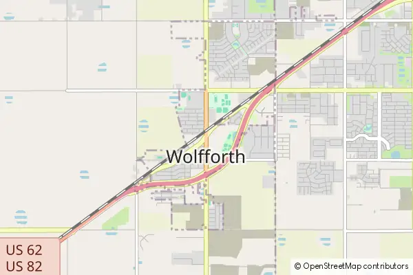 Mapa Wolfforth