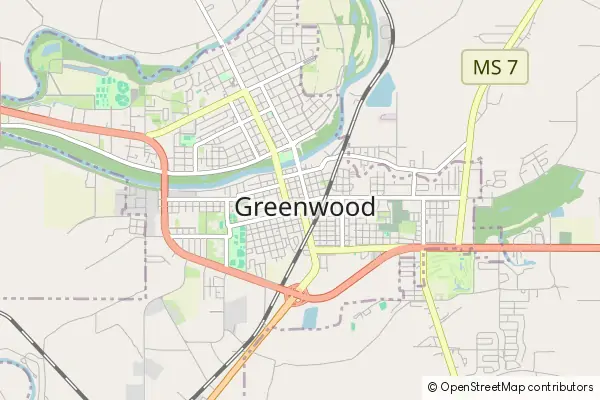 Mapa Greenwood