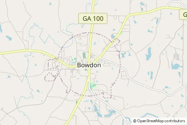 Mapa Bowdon