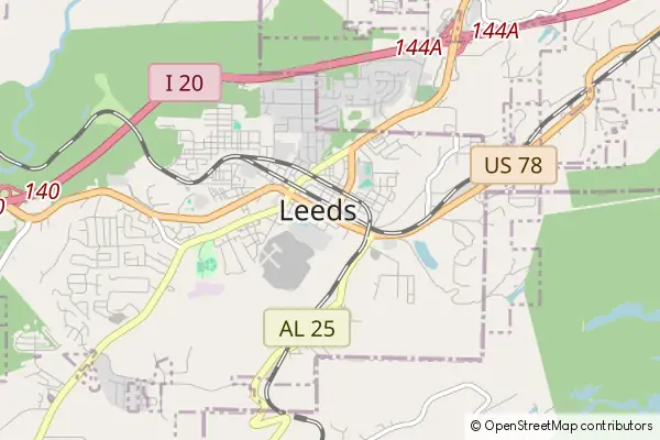 Mapa Leeds