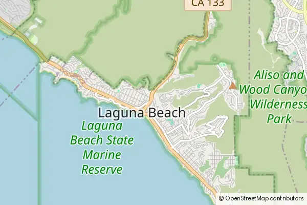 Mapa Laguna Beach