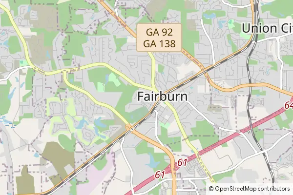 Mapa Fairburn