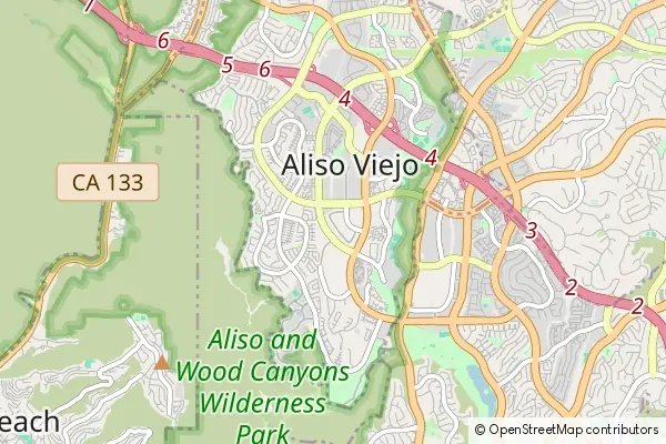 Mapa Aliso Viejo