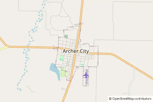 Mapa Archer City