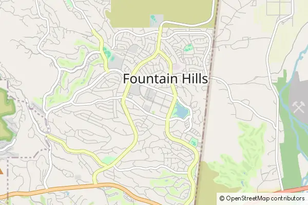 Mapa Fountain Hills