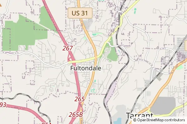 Mapa Fultondale