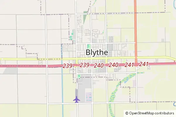 Mapa Blythe