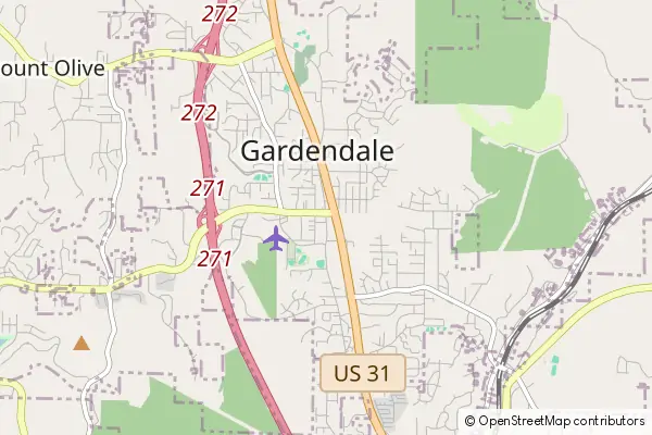 Mapa Gardendale