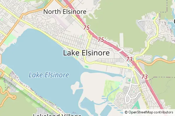 Mapa Lake Elsinore