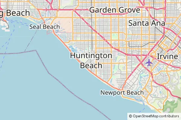 Mapa Huntington Beach