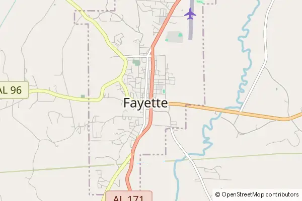 Mapa Fayette