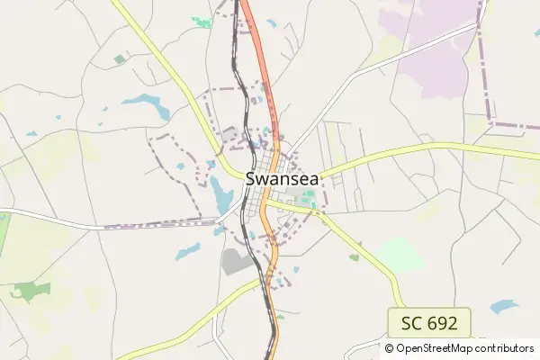 Mapa Swansea