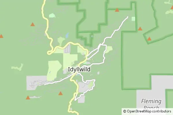 Mapa Idyllwild