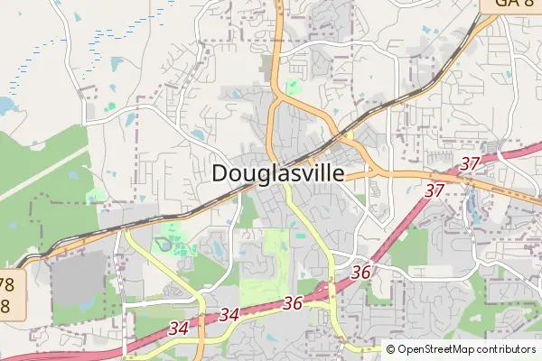 Mapa Douglasville