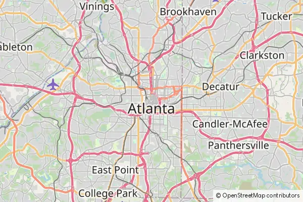 Mapa Atlanta