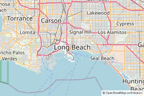 Mapa Long Beach