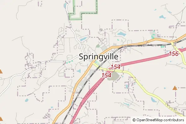 Mapa Springville