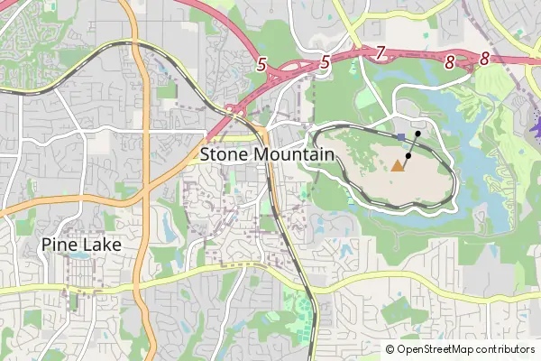 Mapa Stone Mountain