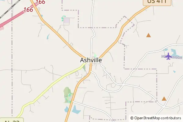 Mapa Ashville