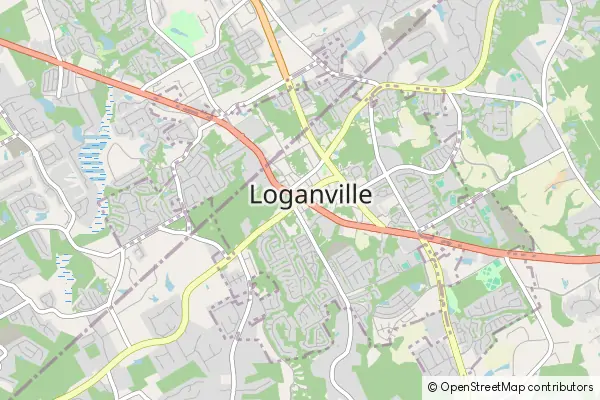 Mapa Loganville